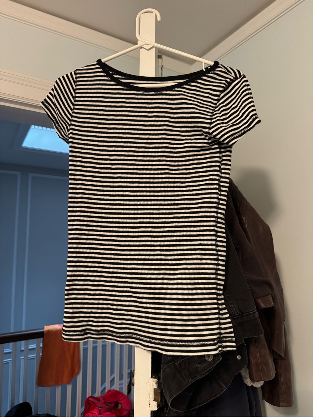 Black & White Striped Short Sleeve Tee